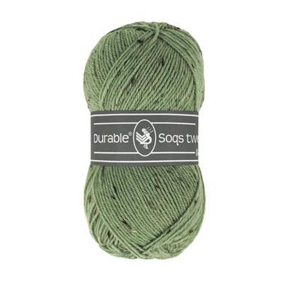 Durable Soqs tweed 424 Saxon Green