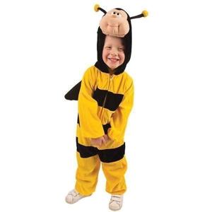 Dierenpak verkleedkleding/kostuum - Bijenpak - kinderen - geel/zwart - jumpsuit