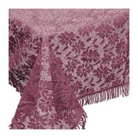 Unique Living tafelkleed/tafellaken - buiten/binnen - paars - 150 x 220 cm - Kant patroon
