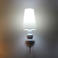 Eenvoudige moderne studie Living Room slaapkamer bed lamp mode creatieve corridor gangpad foyer wand lamp maat: S (wit)