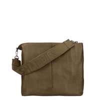 Shabbies Amsterdam Shoulderbag Grain L Matching Suede olive  Damestas - thumbnail