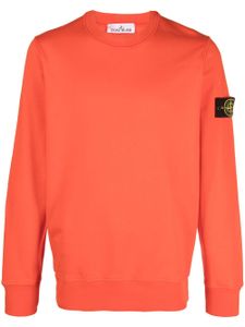 Stone Island Compass-patch crew-neck sweatshirt - Rouge