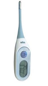 Braun PRT2000 digitale lichaams thermometer Contact Blauw, Wit Onderarm