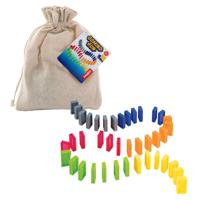 Grafix Dominostenen in katoenen tasje