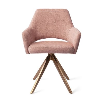 Jesper Home Yanai eetkamerstoel Pink Punch turn rose