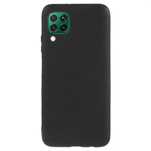 Anti-Vingerafdruk Mat Huawei P40 Lite TPU Hoesje - Zwart