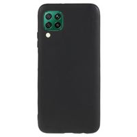 Anti-Vingerafdruk Mat Huawei P40 Lite TPU Hoesje - Zwart