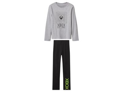 Kinder pyjama (Grijs/zwart, 146/152)