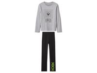 Kinder pyjama (Grijs/zwart, 134/140)
