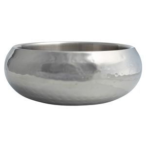 Hondenvoerbak Diner Steel, zilver, Maat: 1