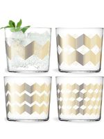 LSA International verres Chevron (lot de 4) - Blanc - thumbnail