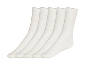 esmara 5 paar dames sokken (35-38, Crème)