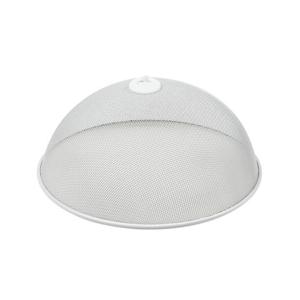 Voedselkap - rond - 30 cm - wit - metaal - vliegenkap