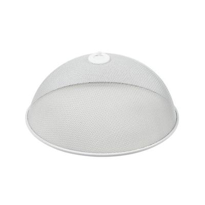 Voedselkap - rond - 30 cm - wit - metaal - vliegenkap