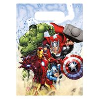 Globos papieren feestzakjes fsc avengers infinity stones, 6st.