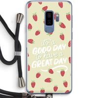 Don't forget to have a great day: Samsung Galaxy S9 Plus Transparant Hoesje met koord