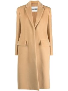 Jil Sander virgin-wool single-breasted coat - Tons neutres