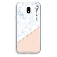 Marmer in stijl: Samsung Galaxy J3 (2017) Transparant Hoesje