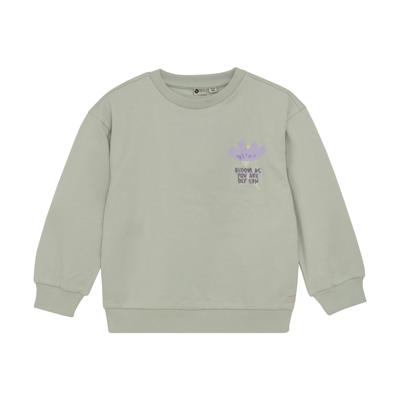 Daily7 winter sweater meisjes - groen - backprint