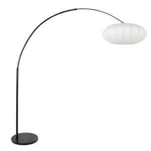 Steinhauer BooglampSparkled Light zwart met witte kap - 3807ZW