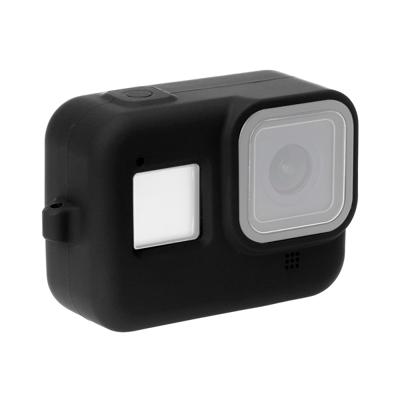 PULUZ silicone beschermhoes met polsband voor GoPro HERO8 Black (zwart)