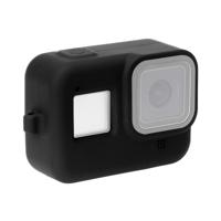 PULUZ silicone beschermhoes met polsband voor GoPro HERO8 Black (zwart)