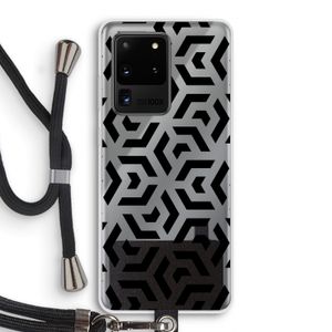 Crazy pattern: Samsung Galaxy S20 Ultra Transparant Hoesje met koord