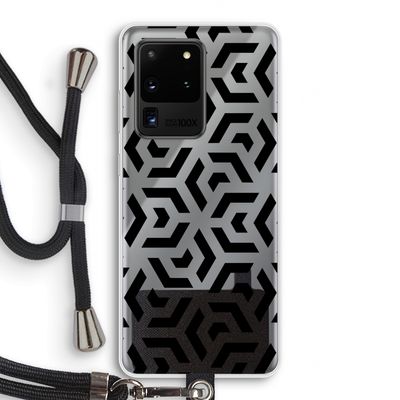 Crazy pattern: Samsung Galaxy S20 Ultra Transparant Hoesje met koord