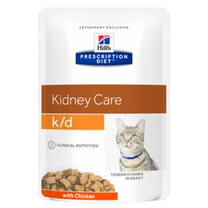 Hill's K/D Kidney Care kattenvoer nat met Kip 12x85g maaltijdzakje multipack