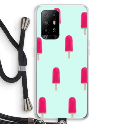 Waterijsje: Oppo A95 5G Transparant Hoesje met koord