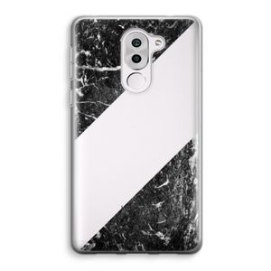 Zwart marmer: Honor 6X Transparant Hoesje