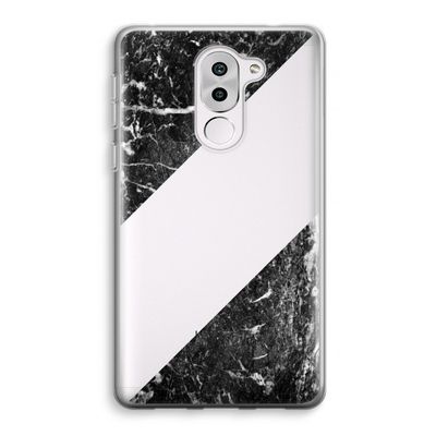 Zwart marmer: Honor 6X Transparant Hoesje