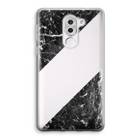 Zwart marmer: Honor 6X Transparant Hoesje