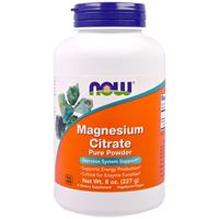 Magnesium Citrate Pure Powder (227 gram) - Now Foods