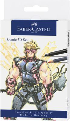 Faber Castell Tekenstift Pitt Artist Pen Comic - set 3D