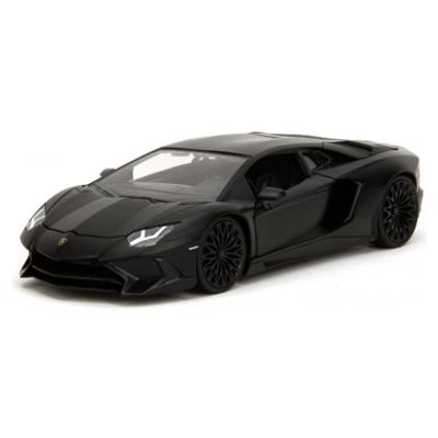 Jada Toys Modelauto - Lamborghini Aventador - zwart - 22 x 9 cm - speelgoedauto