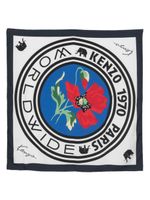 Kenzo foulard en soie à logo imprimé - Blanc - thumbnail