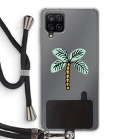 Palmboom: Samsung Galaxy A12 Transparant Hoesje met koord