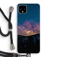 Travel to space: Pixel 4 XL Transparant Hoesje met koord