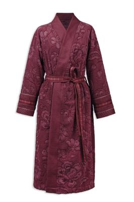 Pip Studio Pip Studio Jasmin Jacquard Bathrobe Donker roze L