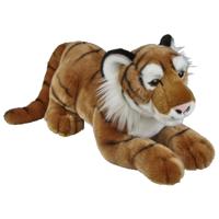 Pluche dierenknuffel - Bruine tijger knuffel - 50 cm - wilde dierenknuffel