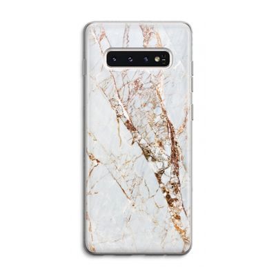 Goud marmer: Samsung Galaxy S10 4G Transparant Hoesje