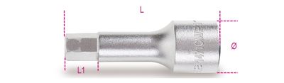 Beta Dopsleutel met zeskantprofiel, 11 mm, voor Mercedes ML remafstel schroeven (serie 166) 1471CM/E11 - 014710361