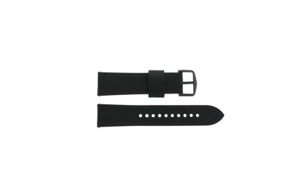 Horlogeband Fossil FS5423 Leder Zwart 22mm