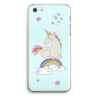 Regenboog eenhoorn: iPhone 5 / 5S / SE Transparant Hoesje