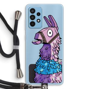 Lama: Samsung Galaxy A52 Transparant Hoesje met koord
