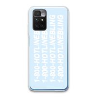 Hotline bling blue: Xiaomi Redmi 10 Transparant Hoesje