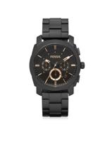 Fossil Heren Machine chronograaf zwartkleurig roestvrijstalen horloge FS4682