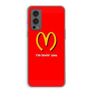 I'm lovin' you: OnePlus Nord 2 5G Transparant Hoesje