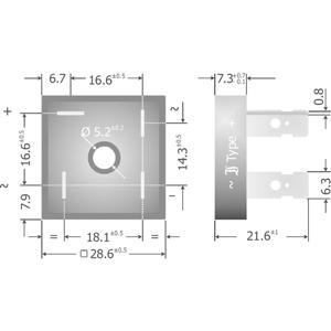 Diotec KBPC10/15/2502FP Bruggelijkrichter KBPC 200 V 25 A Eenfasig